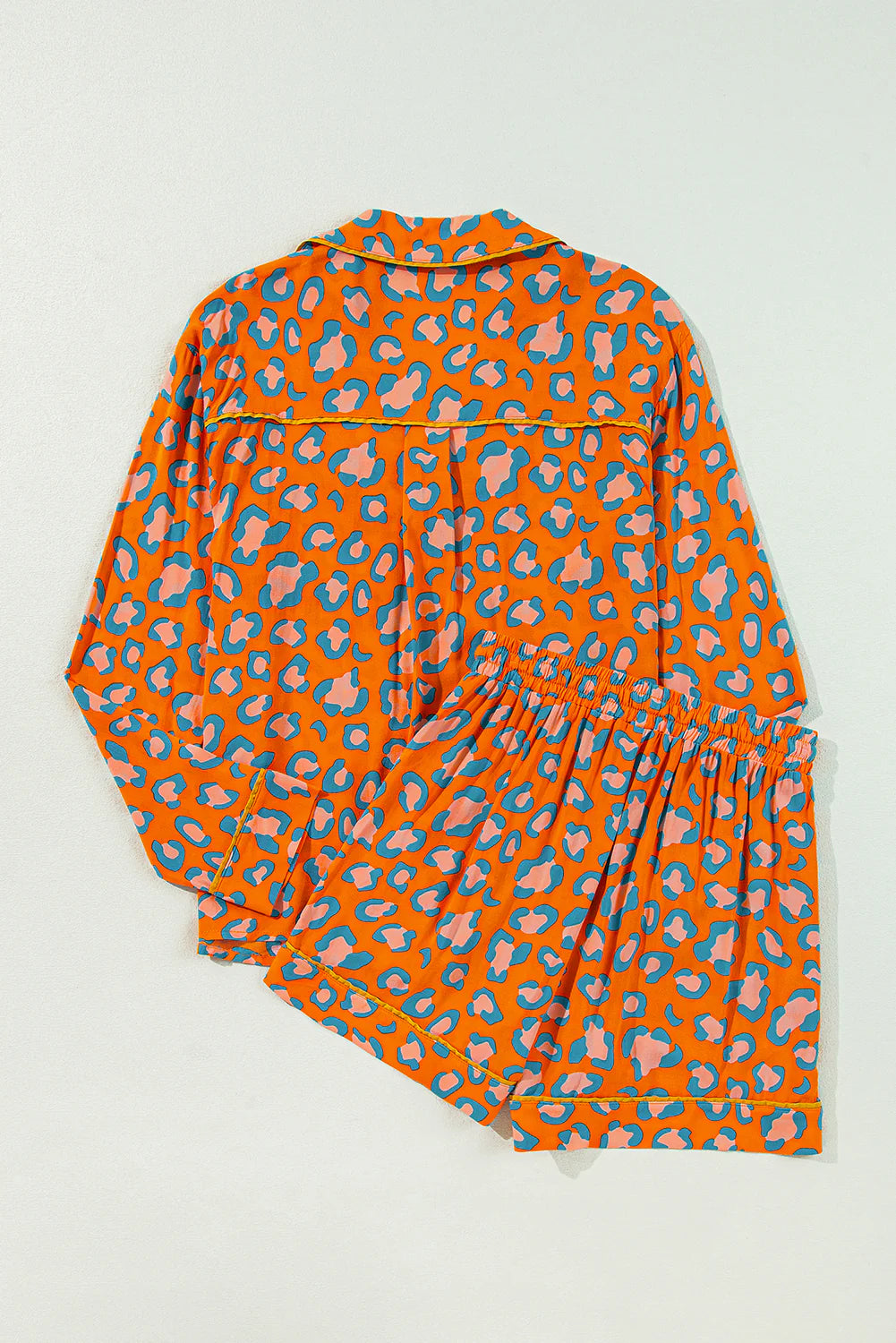 PRE-ORDER Orange Leopard Lounge Set