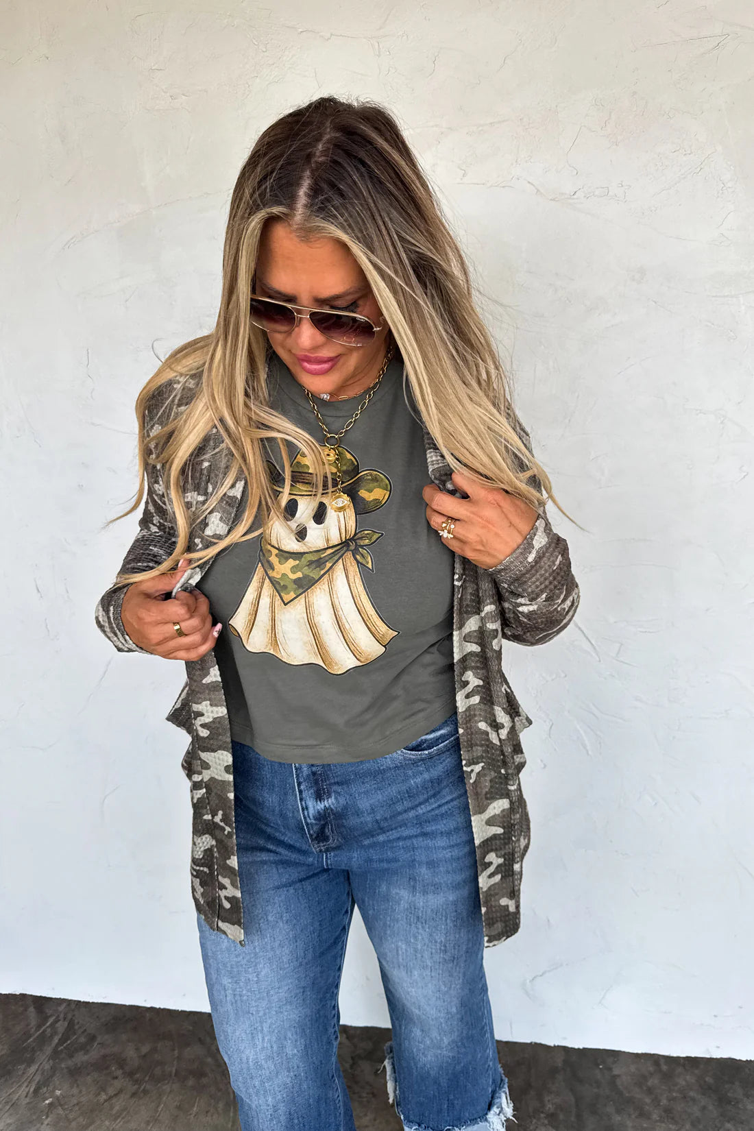 PRE-ORDER Camo Print Lola Cardigan