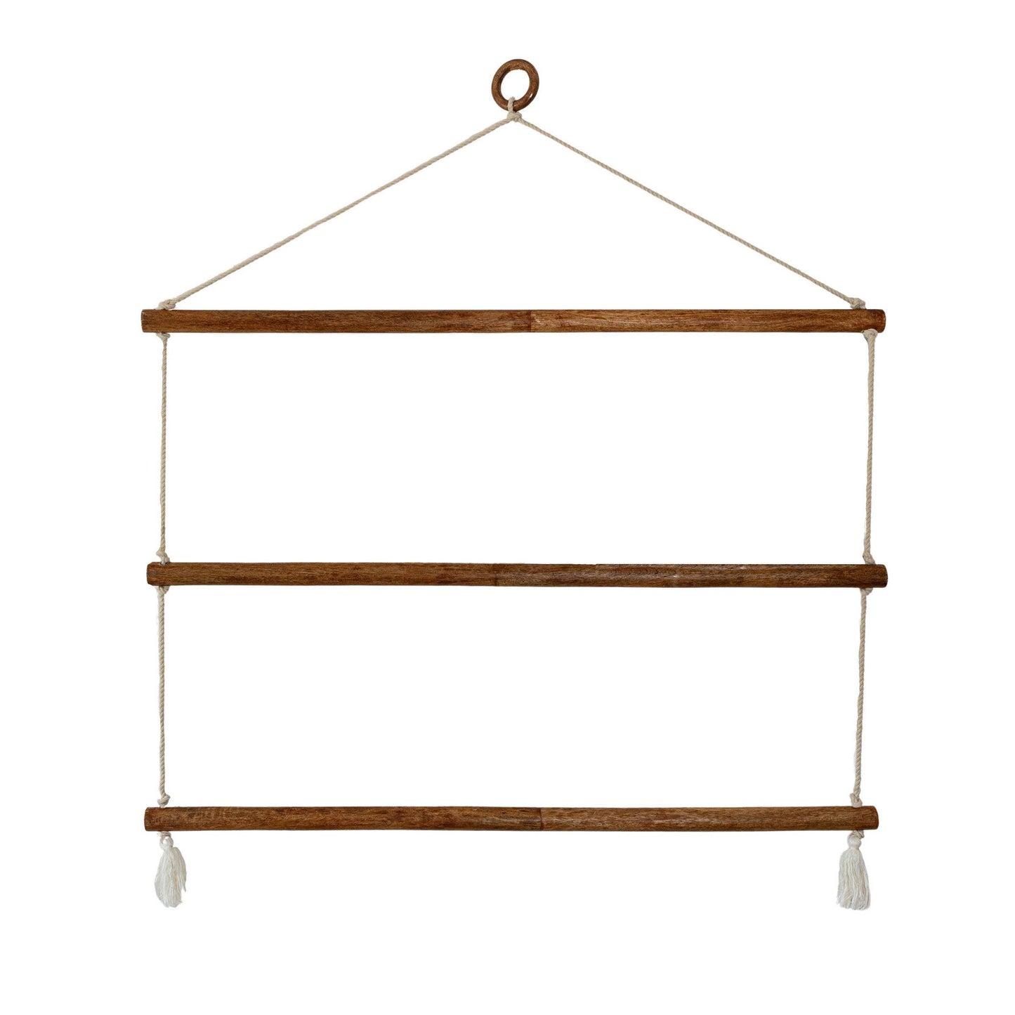 Macrame Hanging Blanket Ladder Wide No