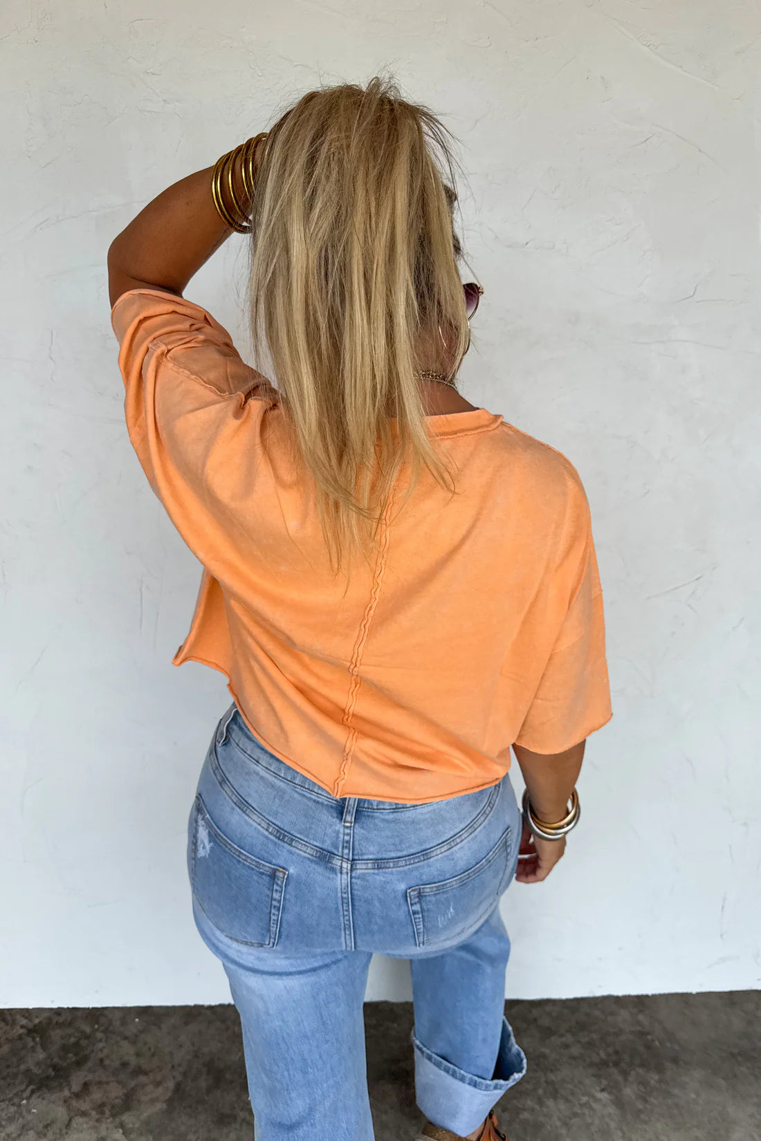 REGAN RAW HEM TEE