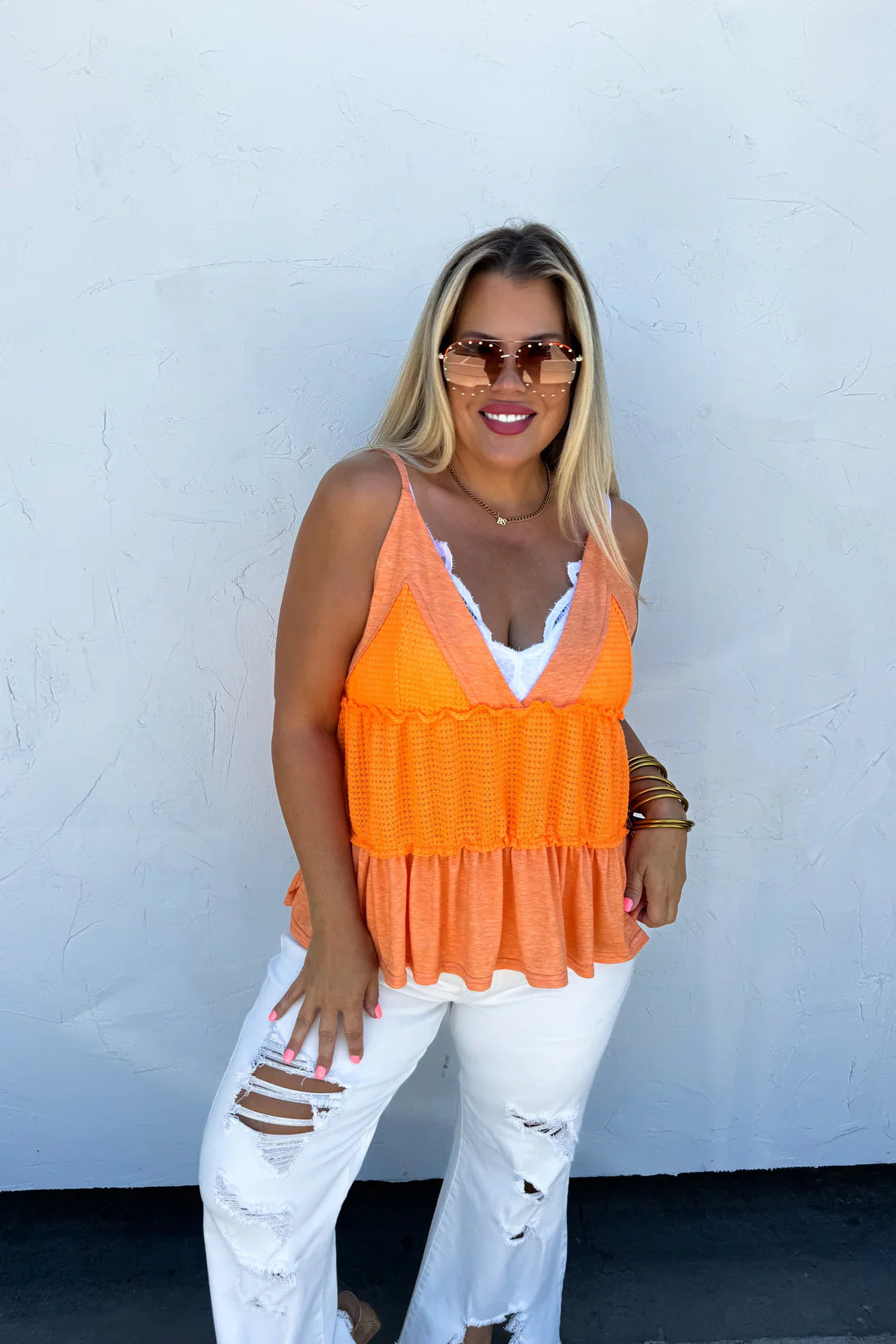 WHITE URBAN DISTRESSED CROP JEAN