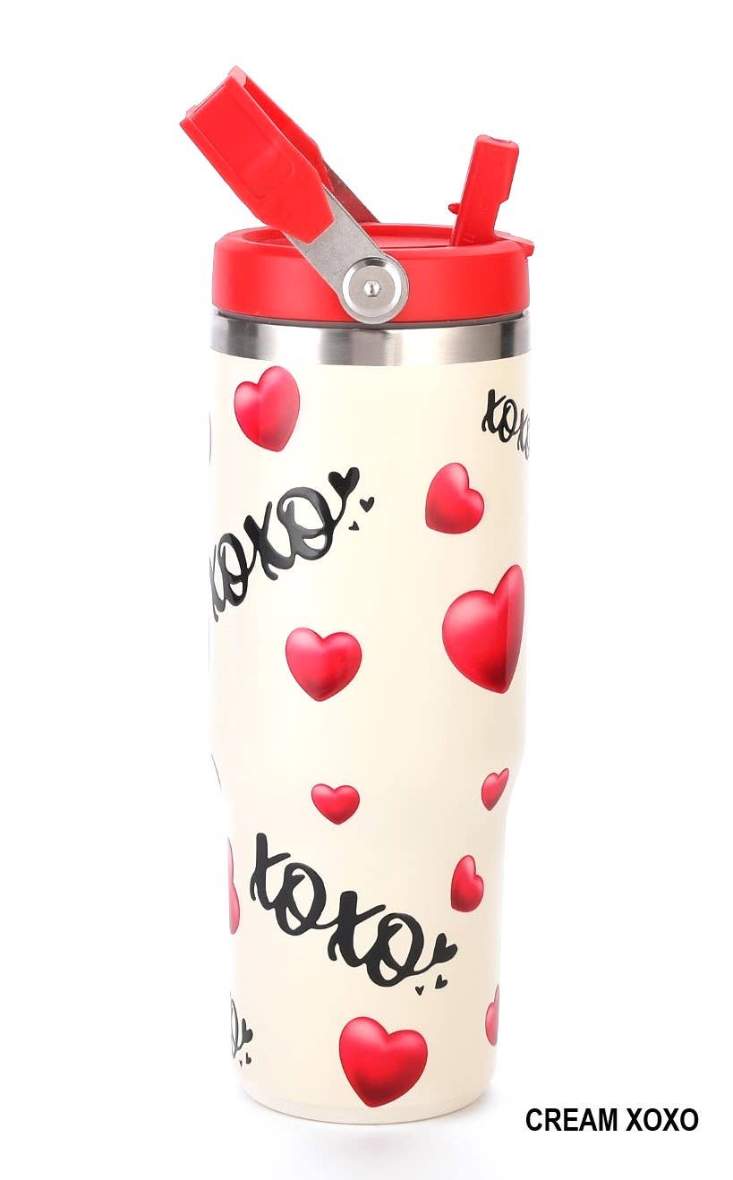 XOXO Heart tumbler 30 oz