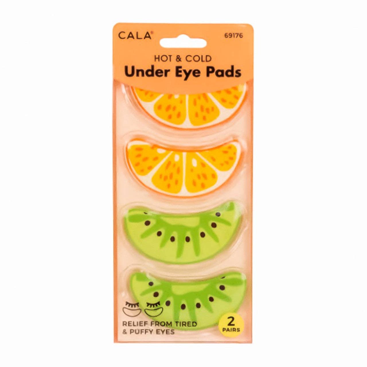 Hot and Cold Undereye Pads: Orange/Kiwi