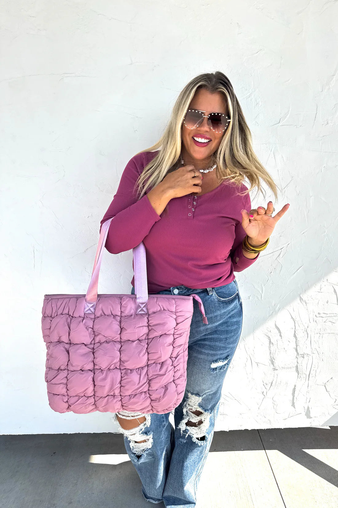 BROOKLYN SNAP HENLEY TOP