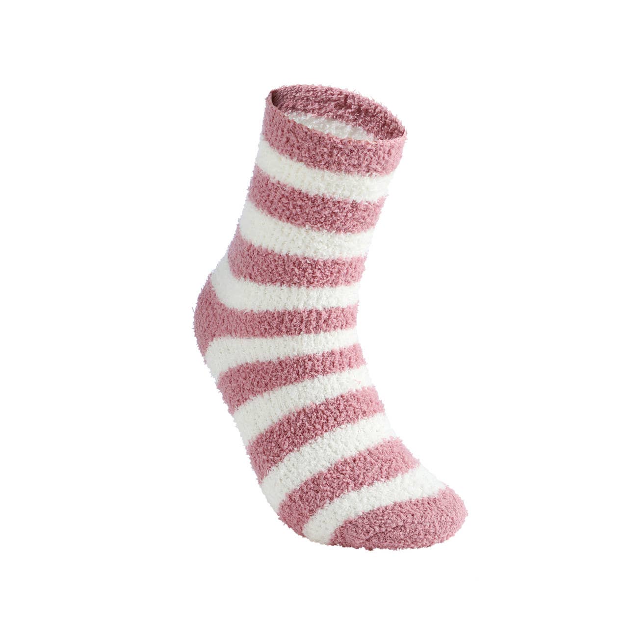 Ladies Fuzzy Socks - 3 pair Set - Pink