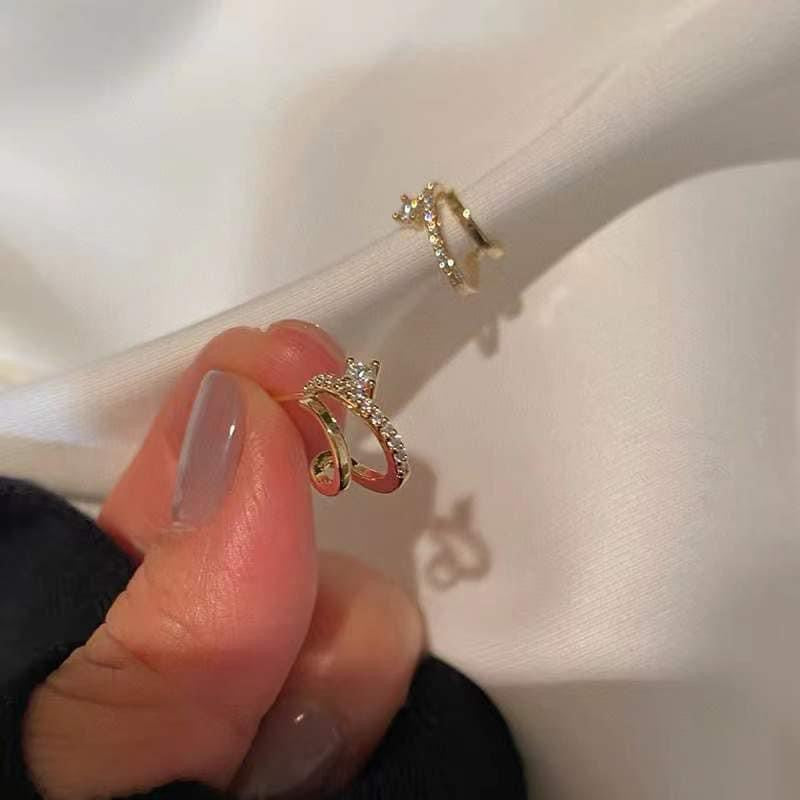 Double Hoop Huggie Earrings