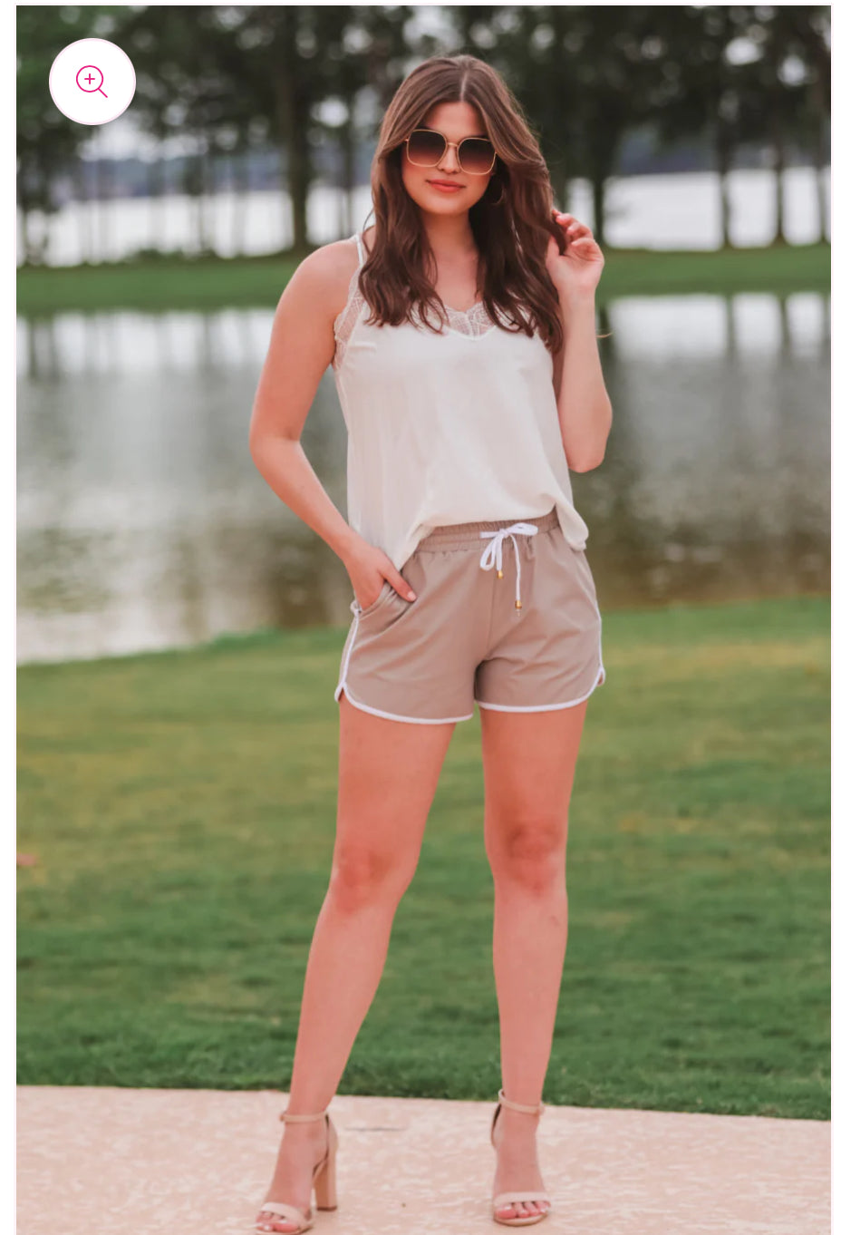 All Natural Solid Drawstring Everyday Shorts