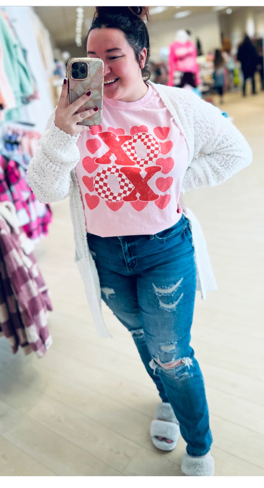 Pink XOXO Tee
