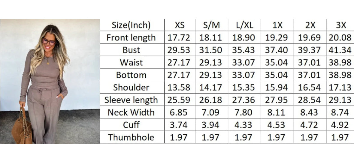 PRE-ORDER Sunday Ribbed Lounge Set