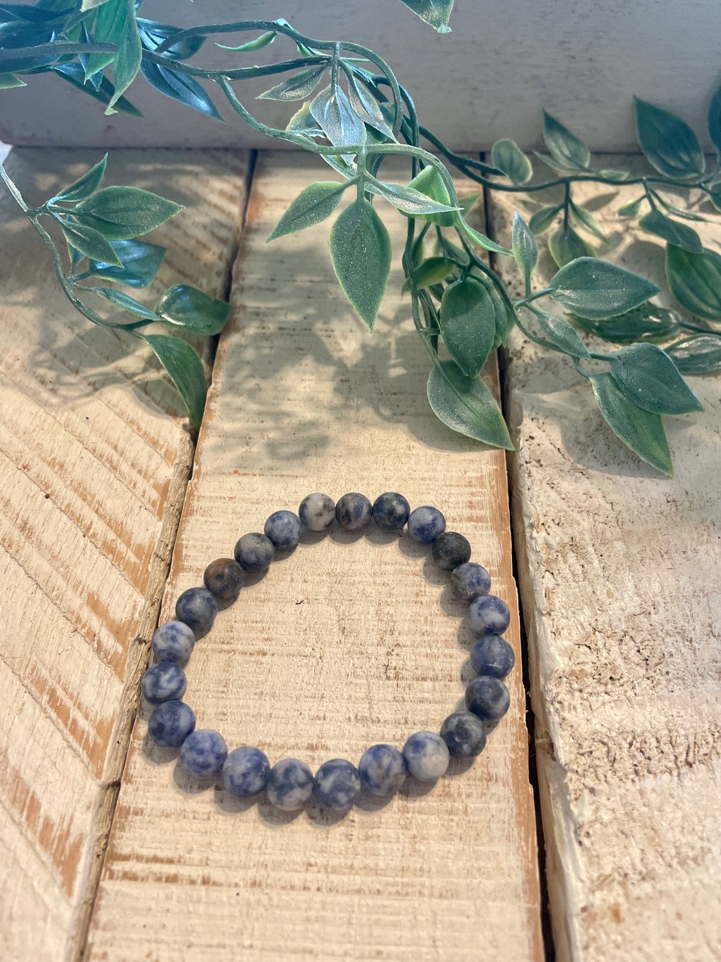 Round Stone Beaded Stretch Bracelets