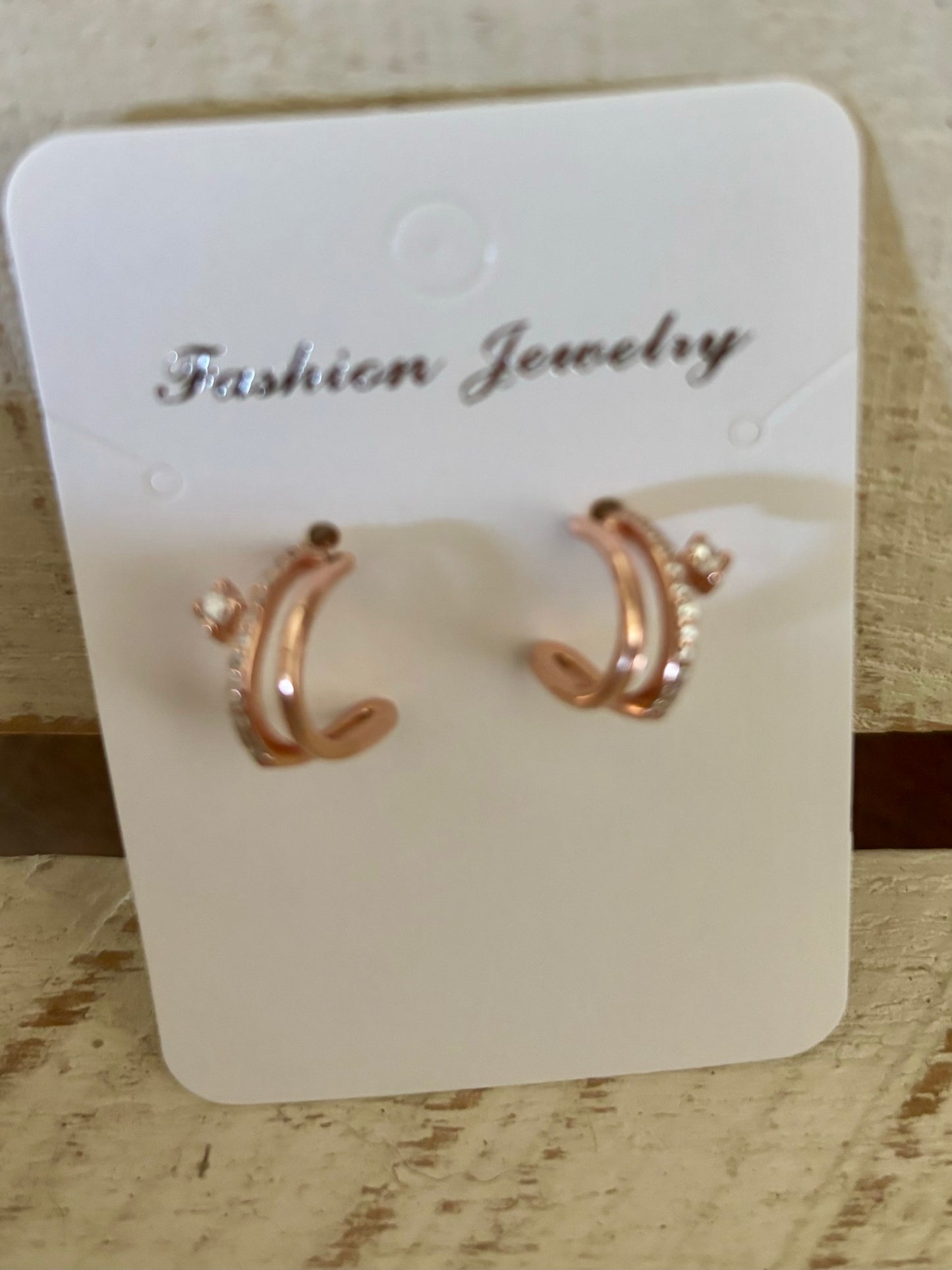 Double Hoop Huggie Earrings