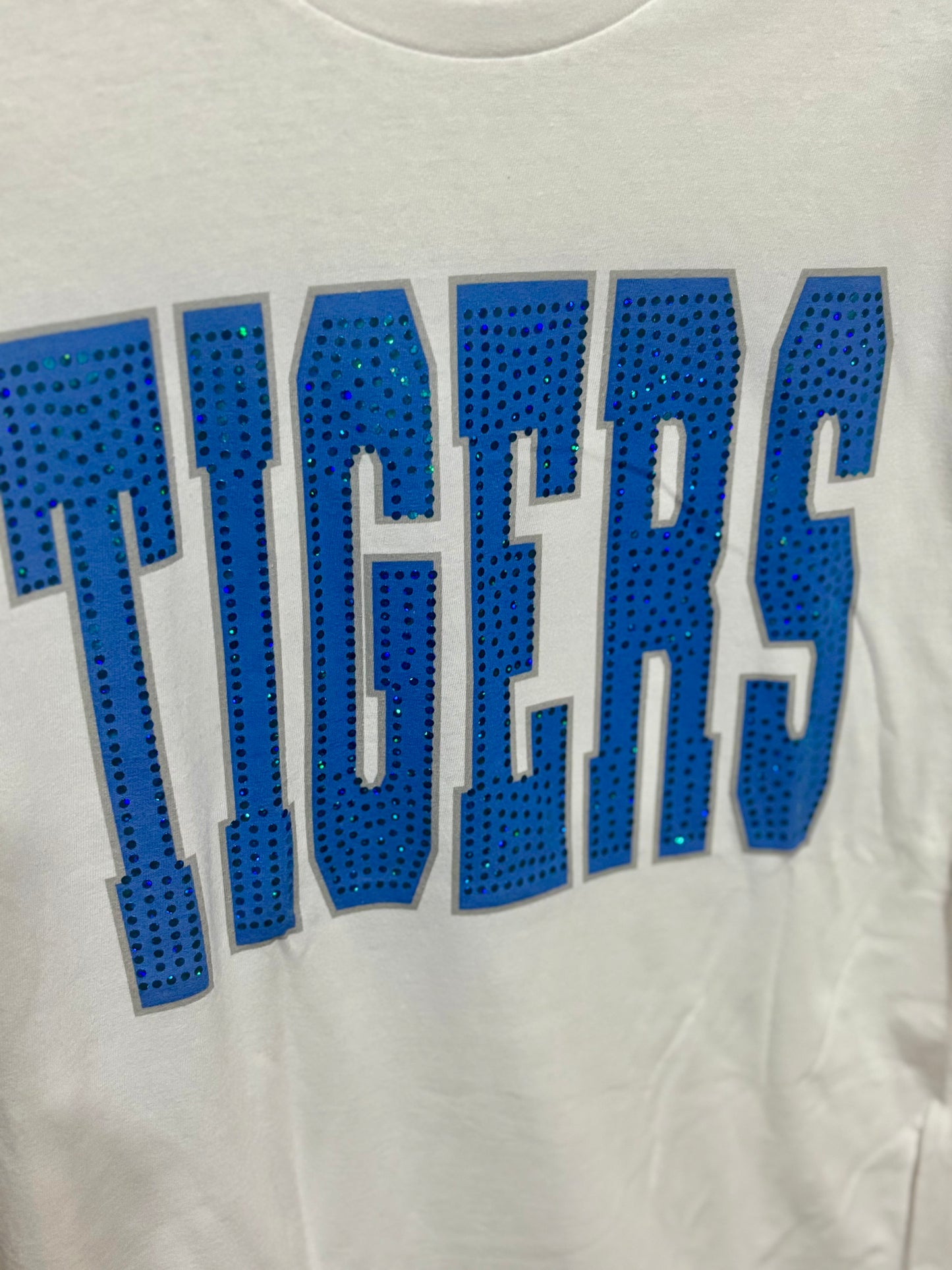Tigers Spangle White Tee