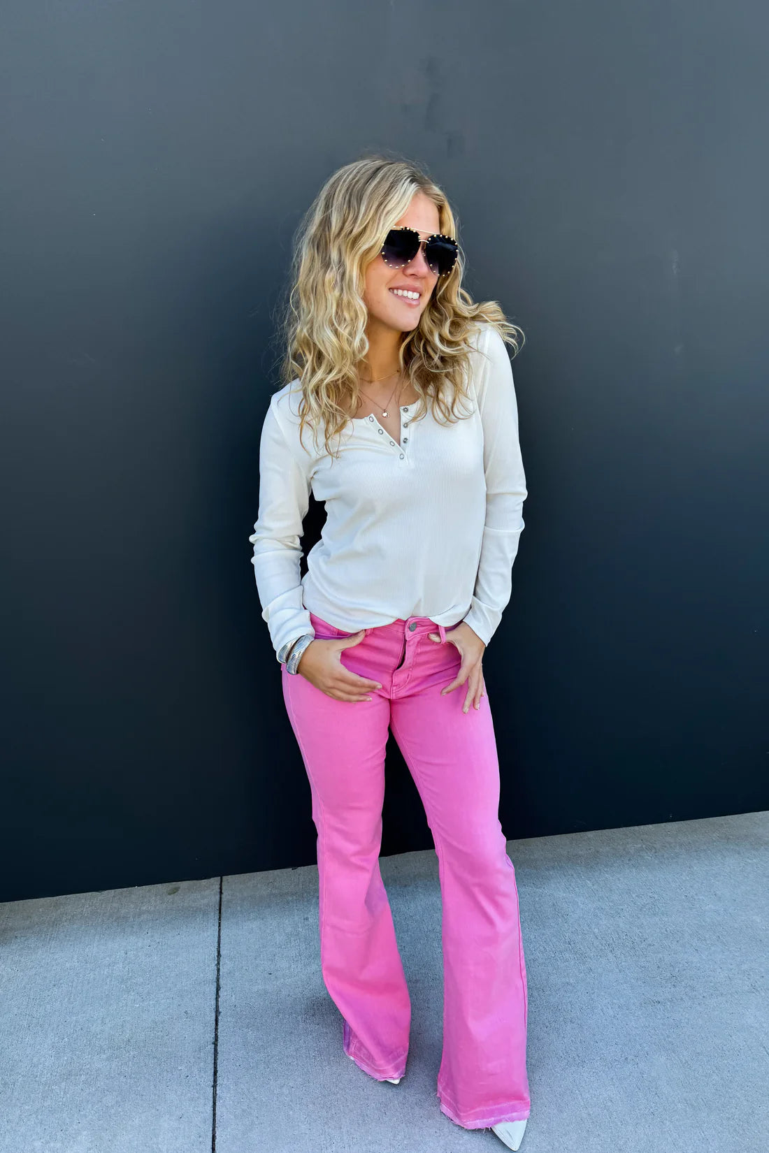 JAYDE PINK TUMMY CONTROL JEANS