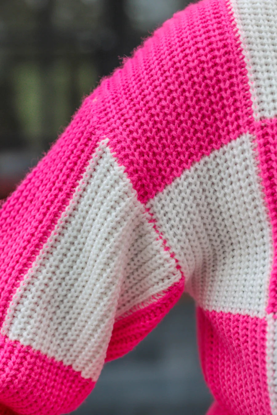 Paisley Checkered Sweater