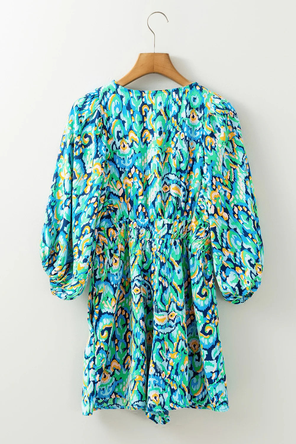 Teal Abstract Romper