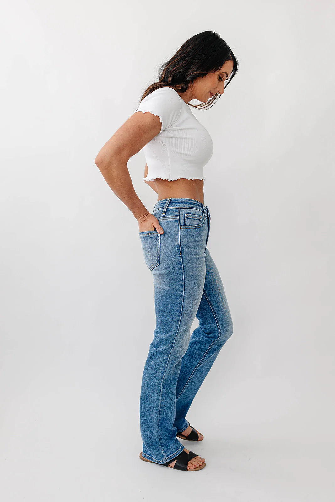 Rubies and Honey Mid-Rise Non-Distressed Bootcut Jeans