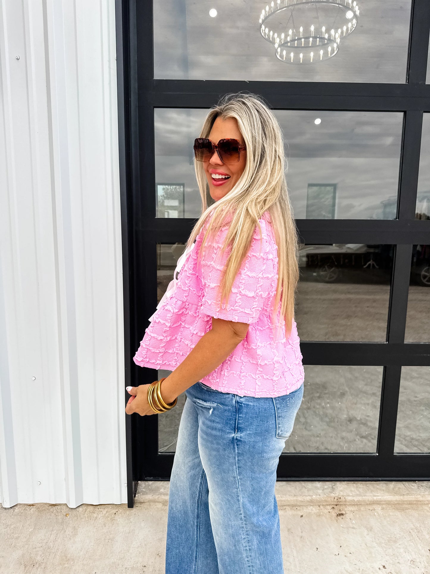 Gracie Bow Front Top