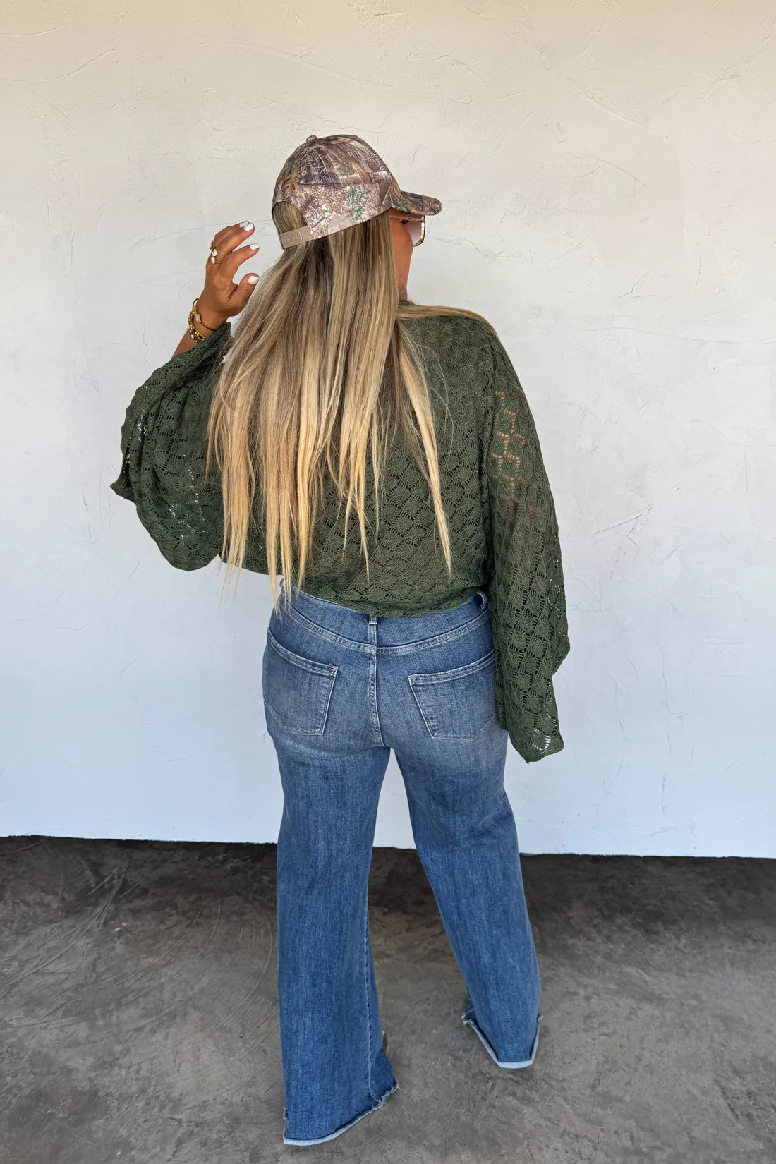 FALL COLORS FREE SPIRIT BELL SLEEVE TOP