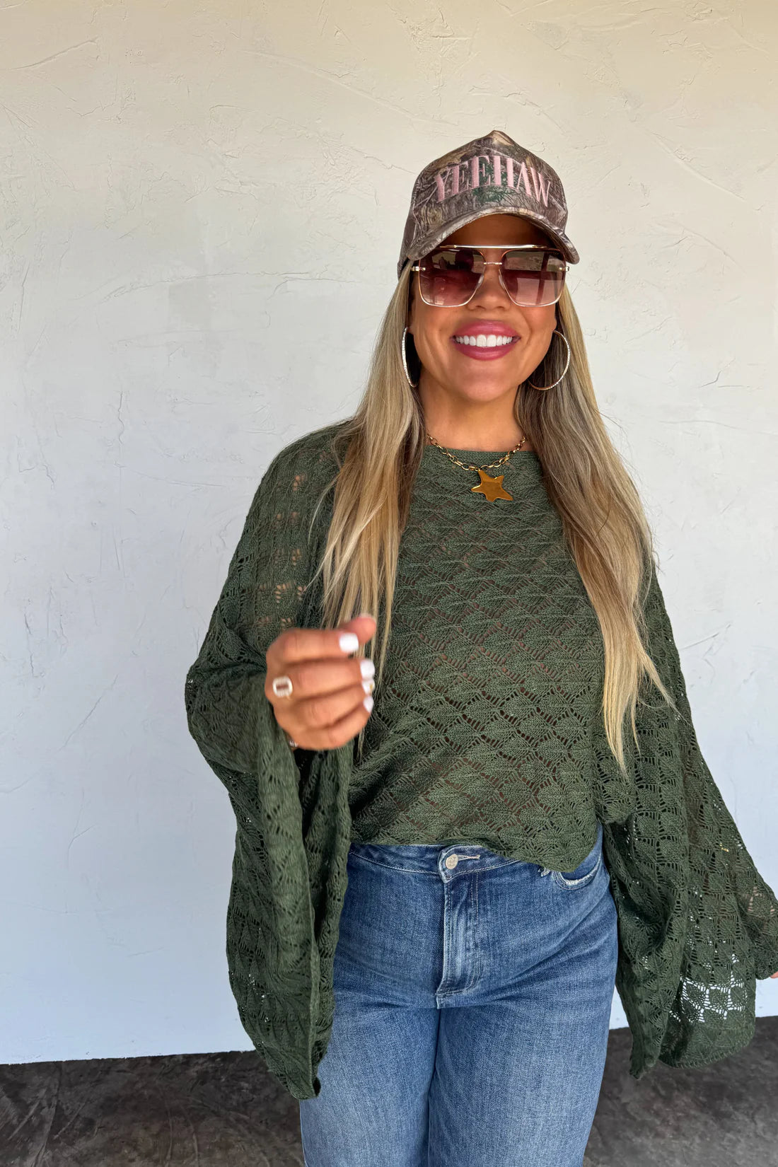 FALL COLORS FREE SPIRIT BELL SLEEVE TOP
