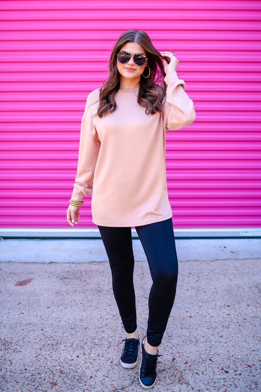 Brady Tunic Top - Mocha