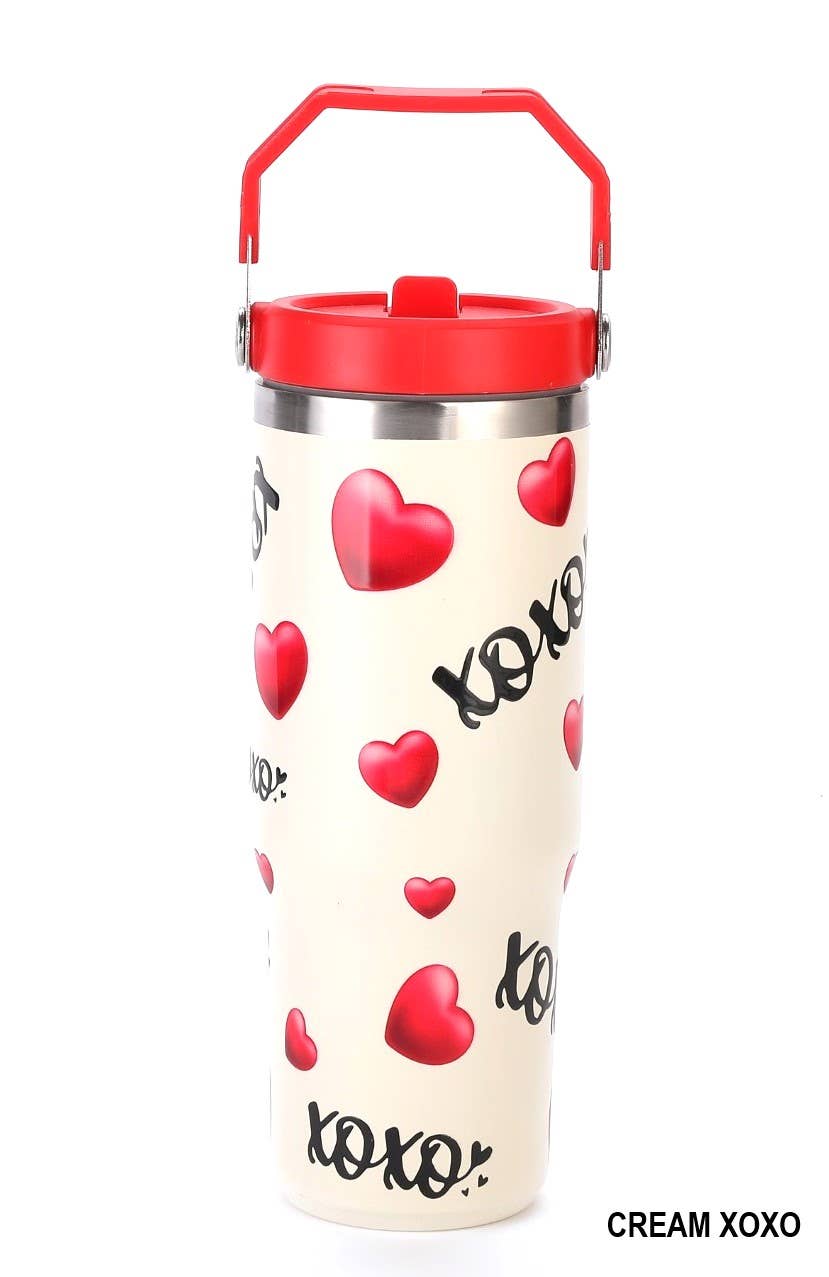 XOXO Heart tumbler 30 oz