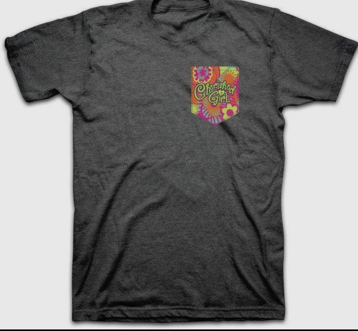 Cherished Girl Womens T-Shirt Big Faith