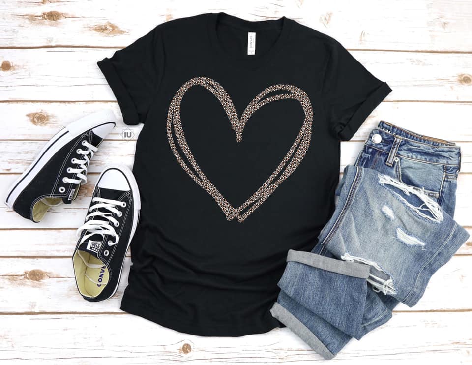 Leopard Heart T-Shirt