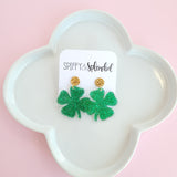 Four Leaf Clover Shamrock Earrings