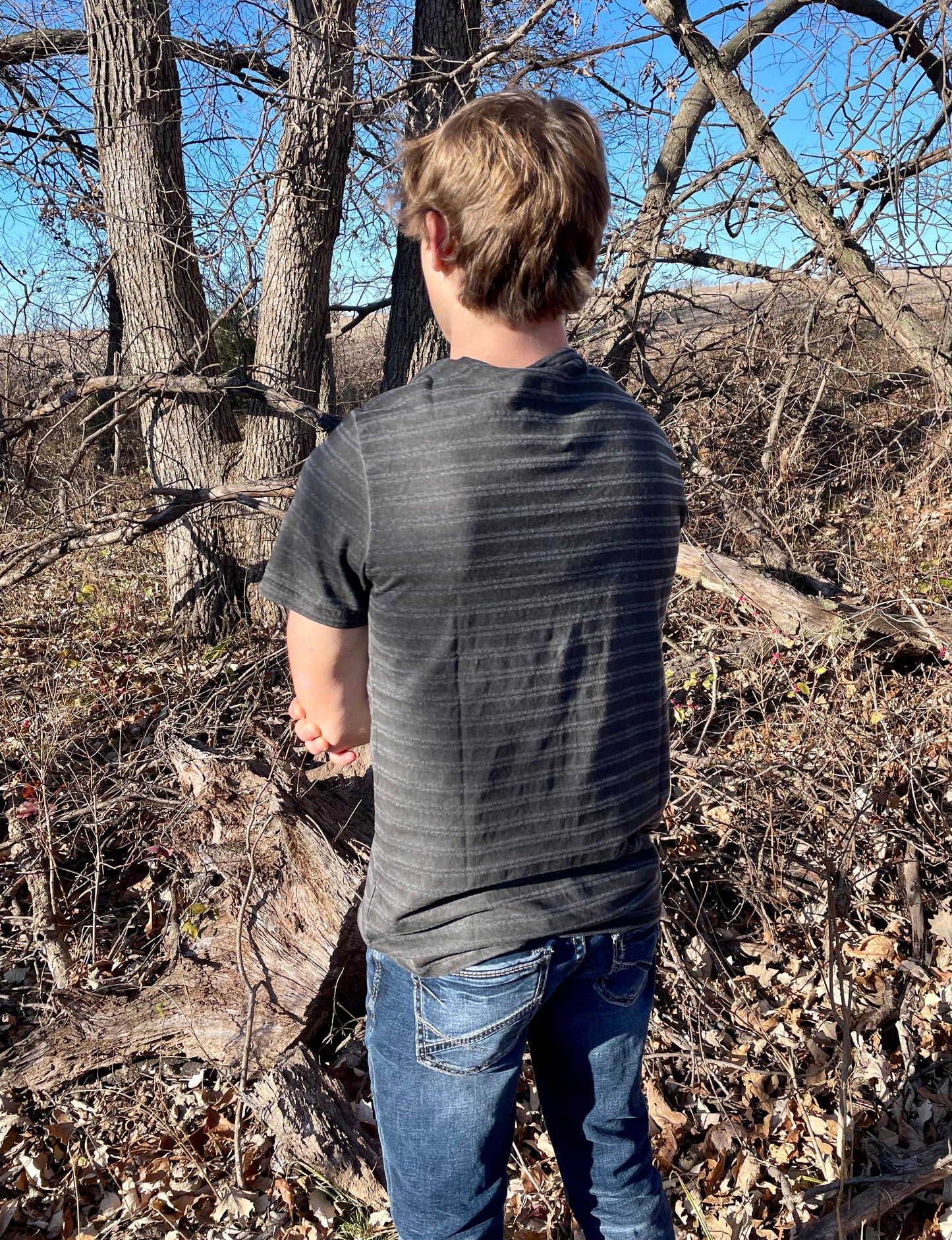 Mono B MEN - Crew Neck Striped Tee