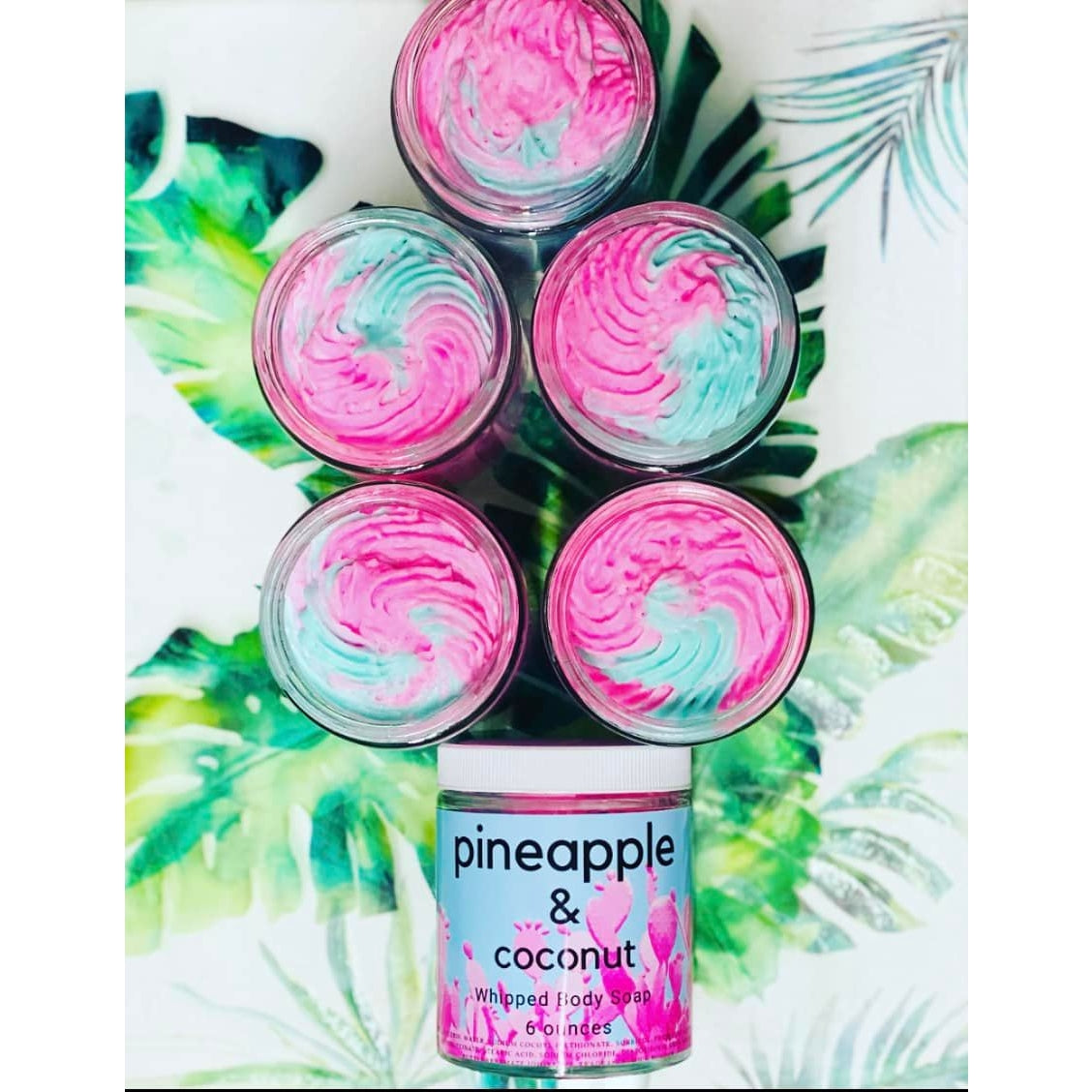 Pineapple & Coconut Whipped Body Soap - 6 ounces