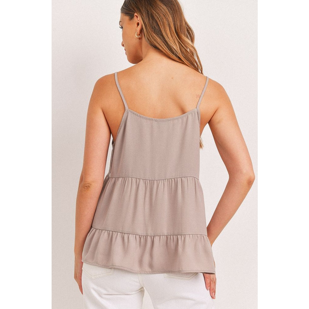 Tiered Button Down Cami