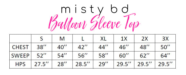 Balloon Sleeve Blouse - Red