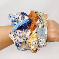 Boho Dreams Patchwork Hair Scrunchie