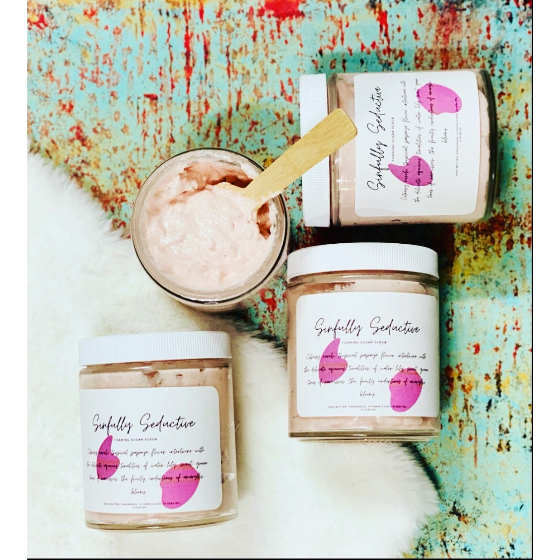 Sinfully Seductive Foaming Sugar Scrub - 6 ounces