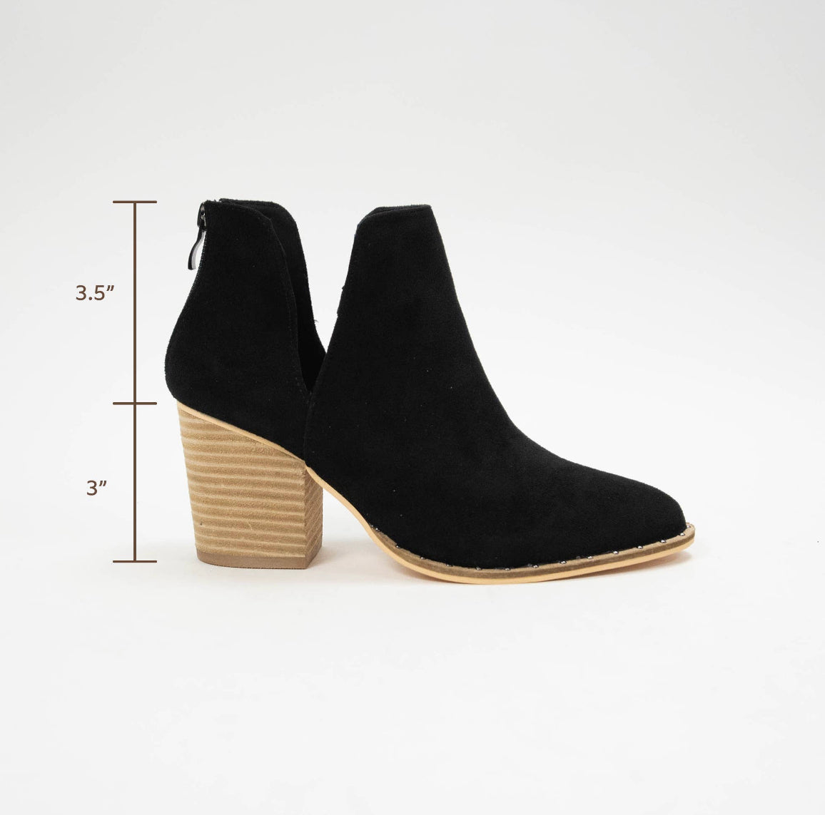 Black Faux Suede Boot