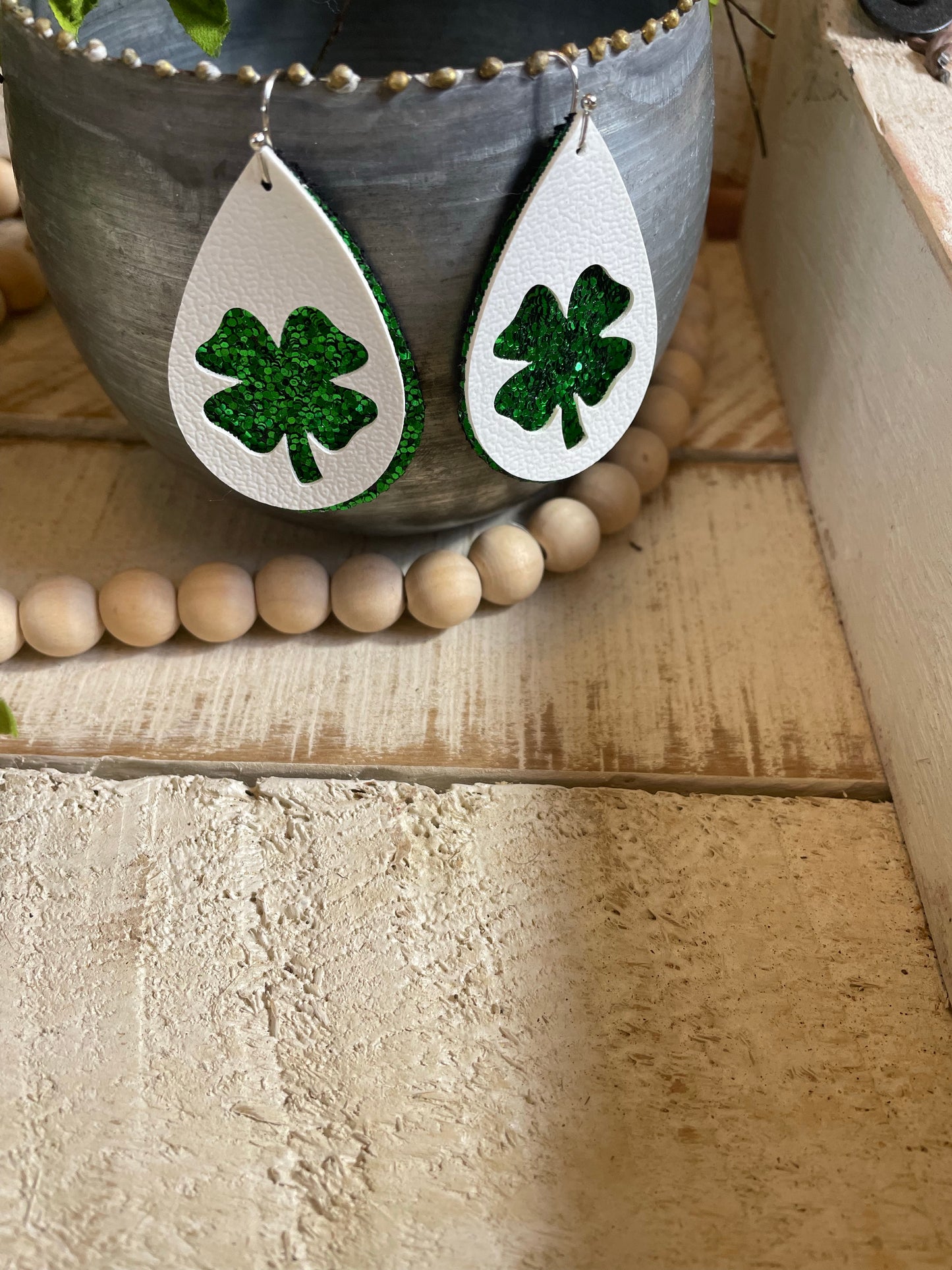 Shamrock Dangle Earrings