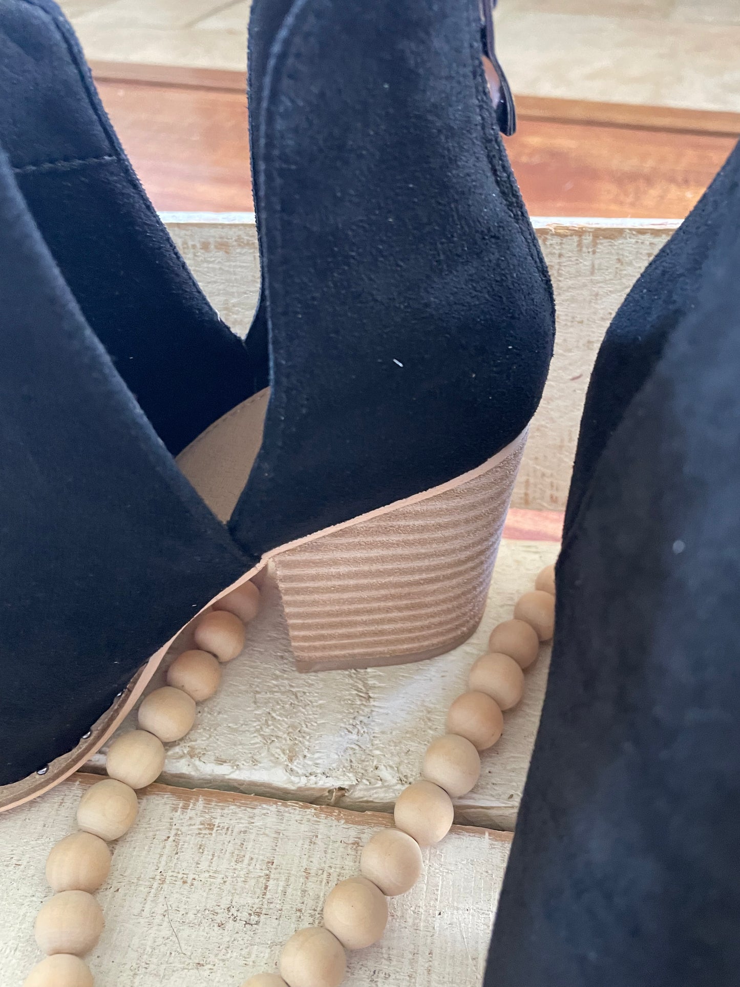 Black Faux Suede Boot