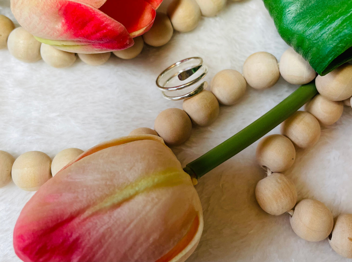 Silver Cuff Shaped Statement Rings