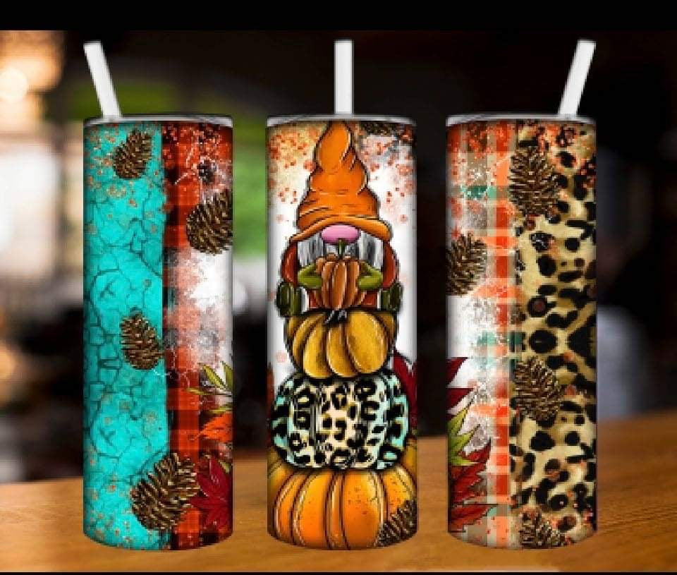 Fall Gnome Tumbler