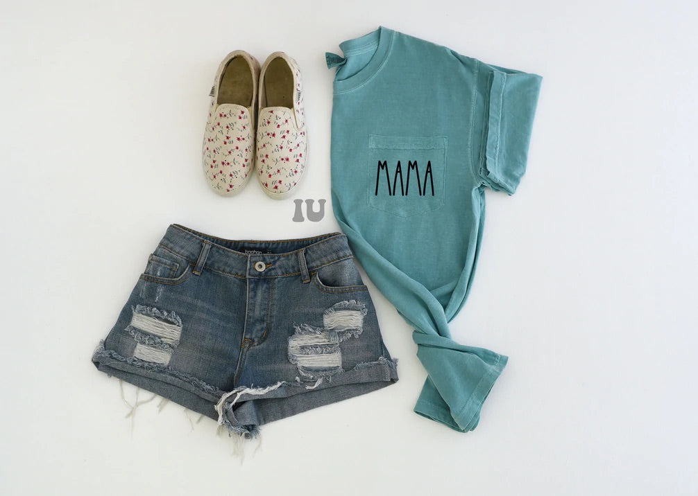 Mama Pocket Tee - Comfort Colors