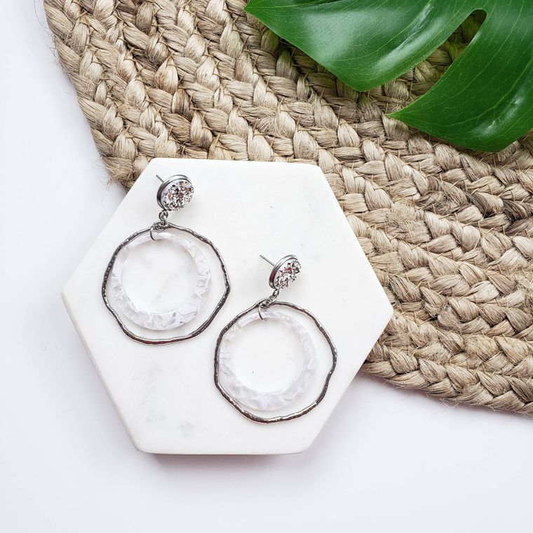 Caroline Earrings- Silver