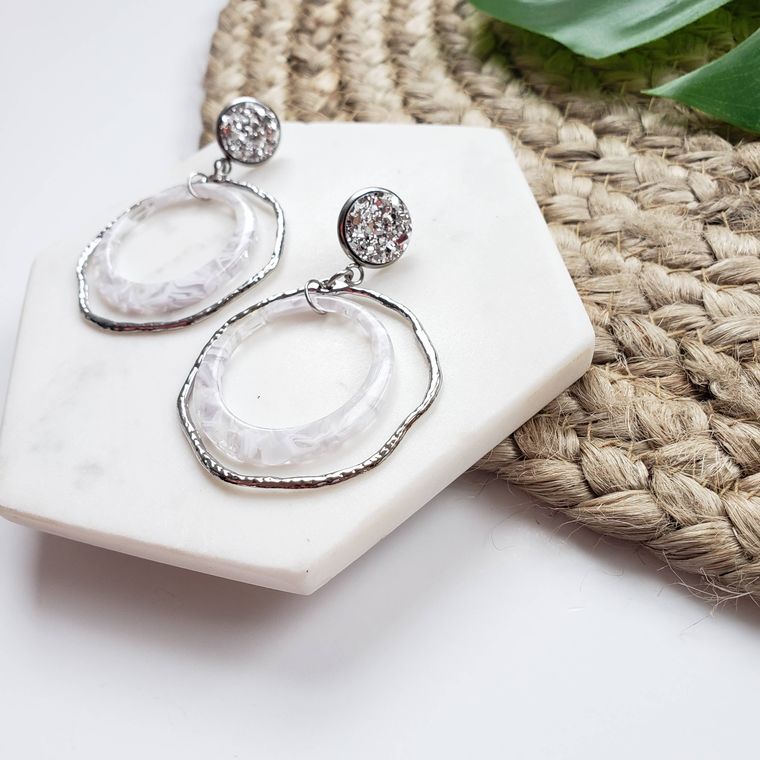 Caroline Earrings- Silver