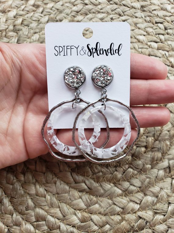Caroline Earrings- Silver