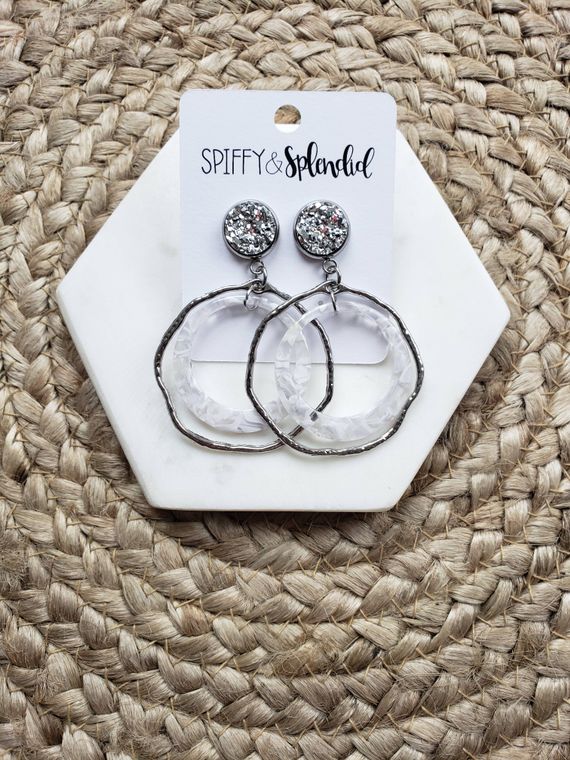 Caroline Earrings- Silver