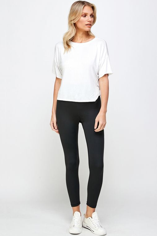 SOFT BLACK LEGGINGS - HIGH WAIST