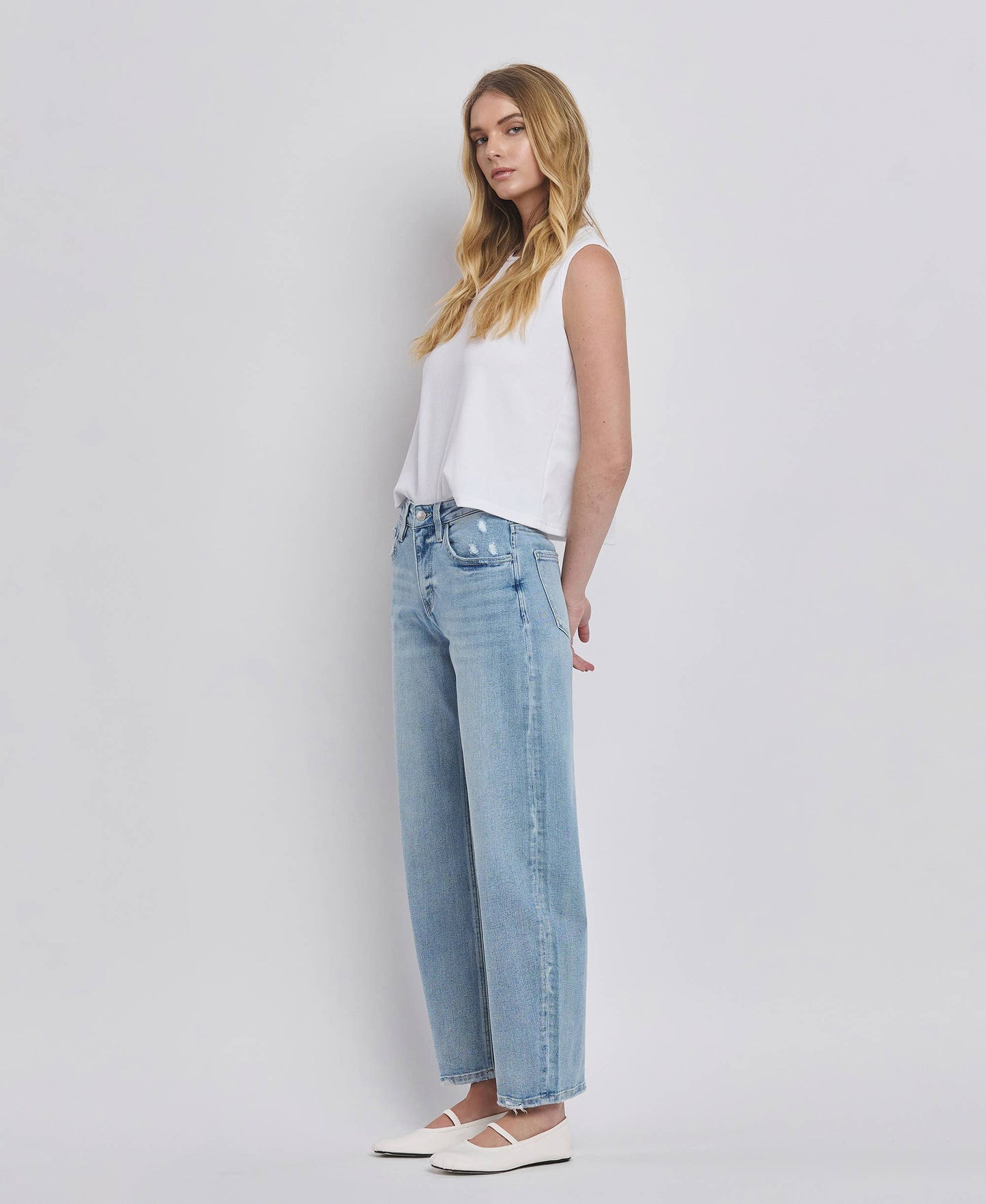 PRE-ORDER VERVET HIGH RISE BARREL LEG JEANS
