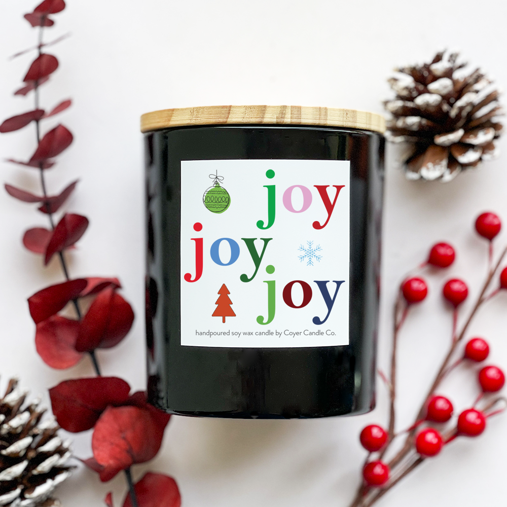 11 oz Candle Jars - Joy Joy Joy