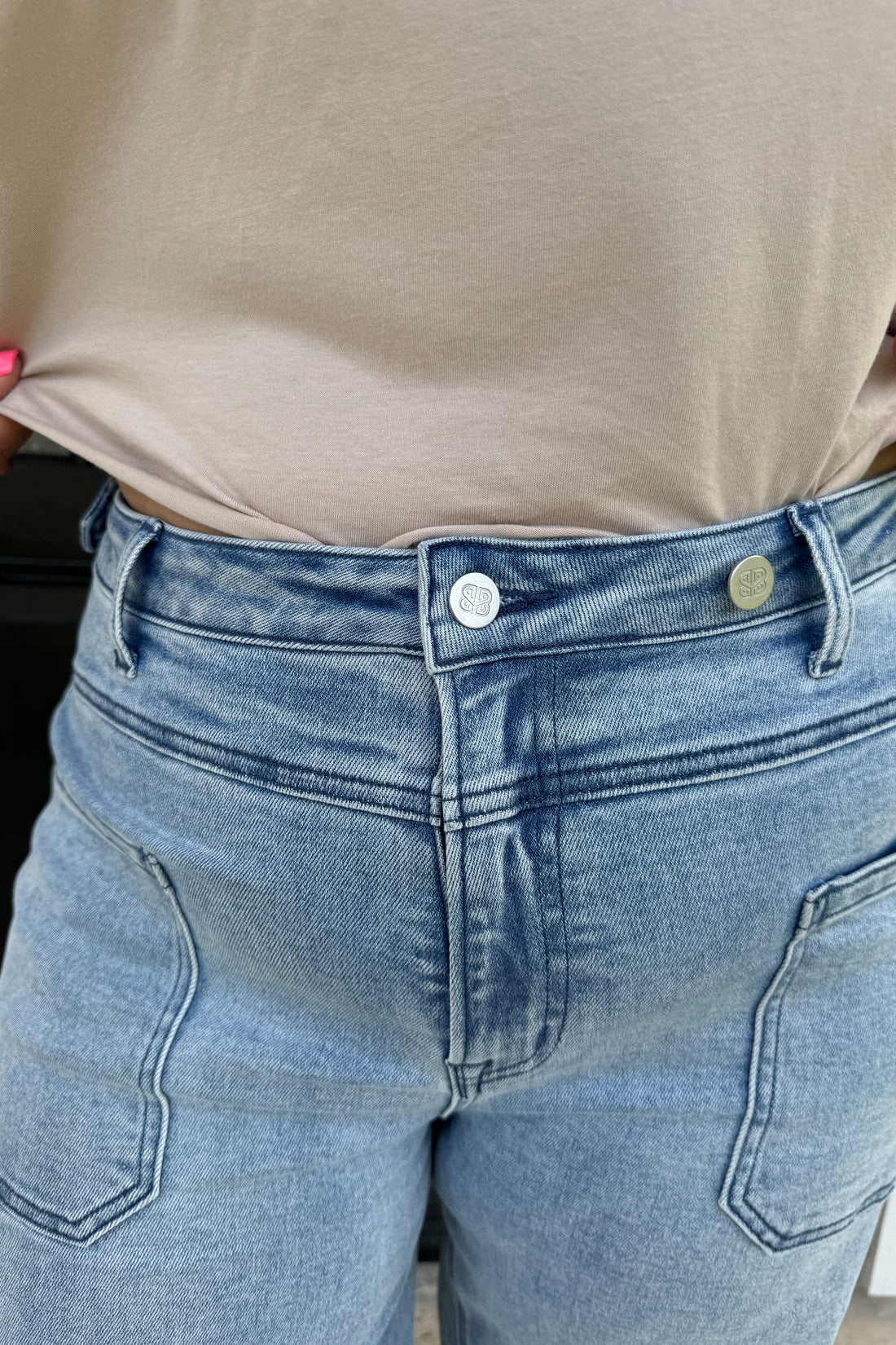 PREORDER- CLOVER FRONT POCKET JEANS