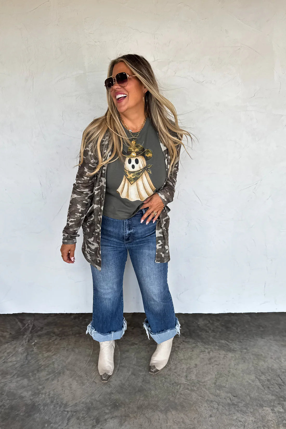 PRE-ORDER Camo Print Lola Cardigan