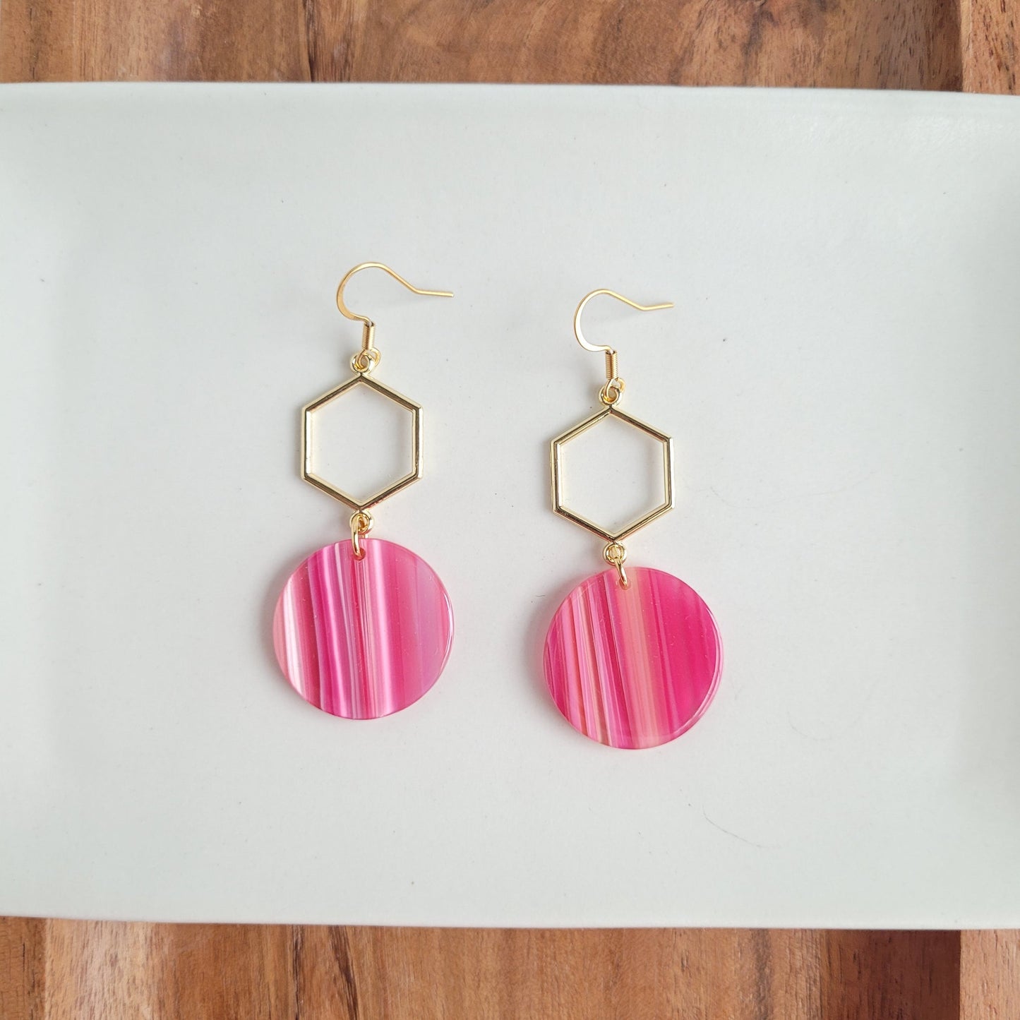 Layla Earrings - Rose Pink